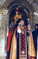 Catholicos Karekin II delivers his message