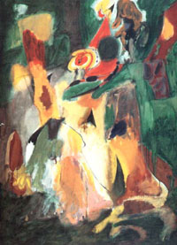 'Waterfall,' 1943 oil on canvas by Arshile Gorky, collection of the Tate Modern